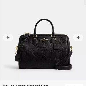 Large Coach Rowan Satchel In signature leather